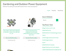 Tablet Screenshot of gardeningpowertools.com